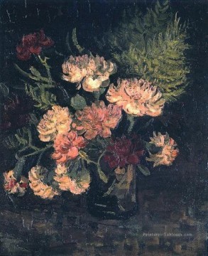 Vase aux oeillets 1 Vincent van Gogh Peinture à l'huile